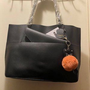 Faux Leather Tote